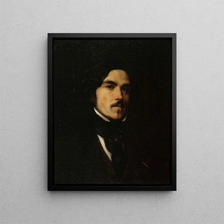 Portret Eugène Delacroix 1798-1863 malarz - Émile Champmartin — oprawiony obraz na ścianie
