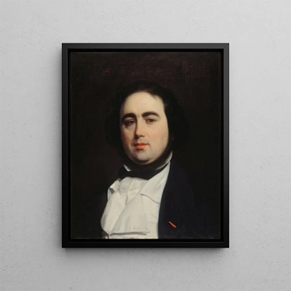 Portret Julesa Janina 1804-1874 pisarz i krytyk - Émile Champmartin — oprawiony obraz na ścianie