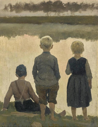 Emile Claus - Study for Le bateau qui passe.webp