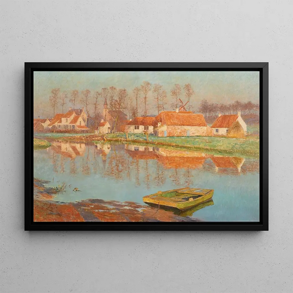 Village de Deurle - Émile Claus — oprawiony obraz na ścianie