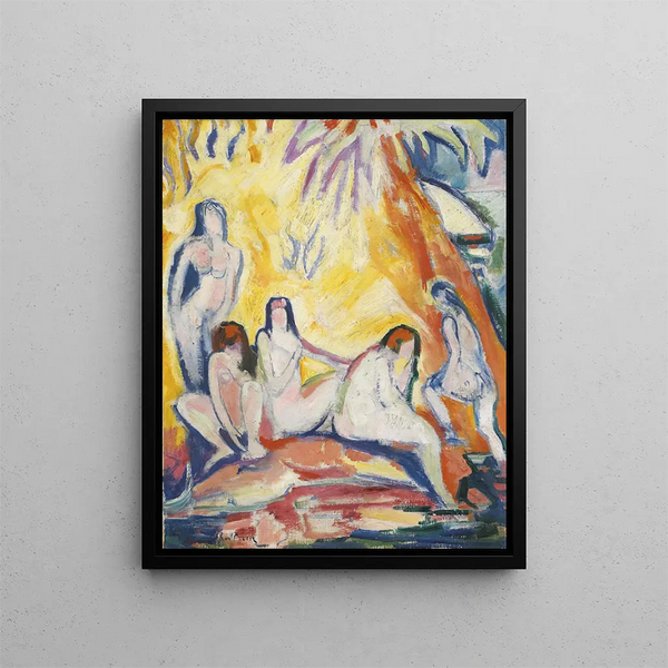 Baigneuses - Émile Othon Friesz — oprawiony obraz na ścianie