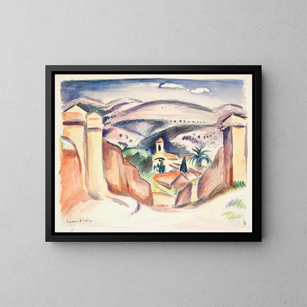L'entrée de Cassis, aussi appelée le Cloître de Cassis - Émile Othon Friesz — oprawiony obraz na ścianie