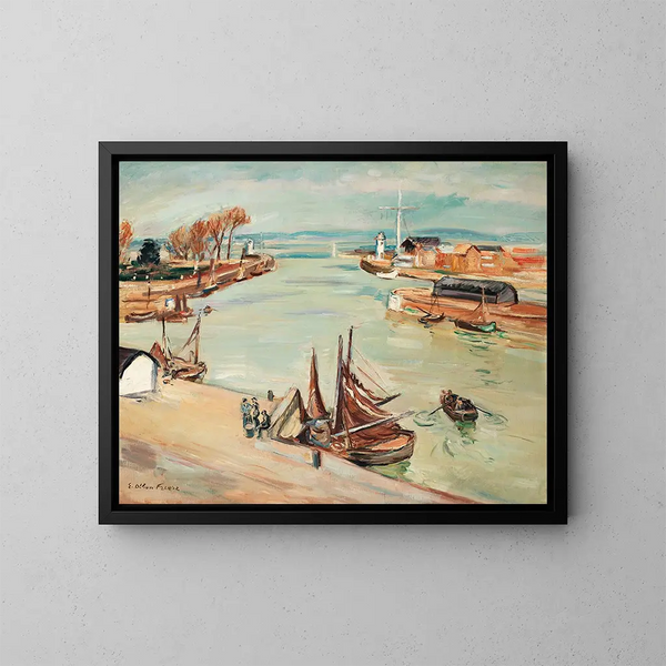 Le port de Honfleur - Émile Othon Friesz — oprawiony obraz na ścianie