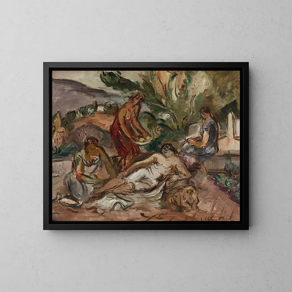 Les Baigneuses - Émile Othon Friesz — oprawiony obraz na ścianie