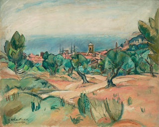 pejzażowy w Cassis - Émile Othon Friesz — widok dzieła