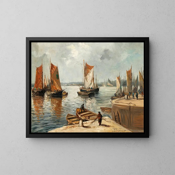 Port normand - Émile Othon Friesz — oprawiony obraz na ścianie