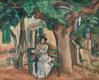 La Dame sur la terrasse - Émile Othon Friesz — widok dzieła