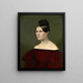 Portret baronowej Auguste von Eichthal - Emilie Linder — oprawiony obraz na ścianie