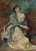 Portret w szlafroku - Emilio Boggio — widok dzieła