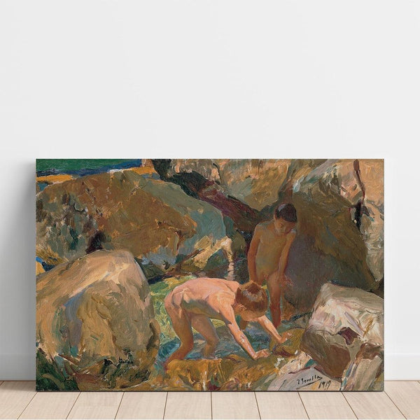 Reprodukcja obrazu Dzieci poszukujące muszelek - Joaquín Sorolla
