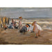 Reprodukcja obrazu Dzieci bawiących się na plaży - Max Liebermann