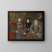 Henry VIII, Elżbieta I i Edward VI - Angielska szkoła — oprawiony obraz na ścianie