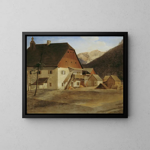 La grande maison de la martre à Hirschwang sur la Rax - Erasmus von Engert — oprawiony obraz na ścianie