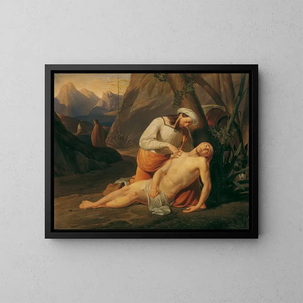 Le Bon Samaritain - Erasmus von Engert — oprawiony obraz na ścianie