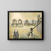 Maszyny do kąpieli w Aldeburgh - Eric Ravilious — oprawiony obraz na ścianie