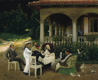 La fête au jardin - Erich Riefstahl — widok dzieła