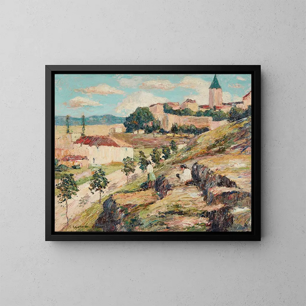 Słoneczny dzień w Sewilli - Ernest Lawson — oprawiony obraz na ścianie