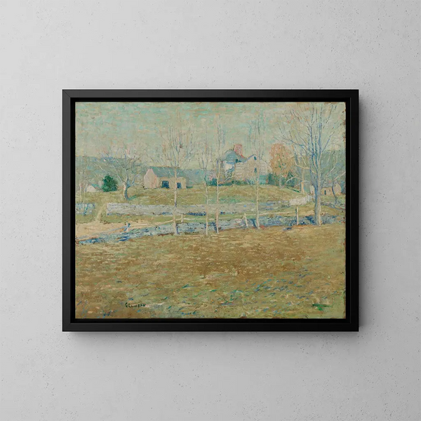 Porzucona farma - Ernest Lawson — oprawiony obraz na ścianie