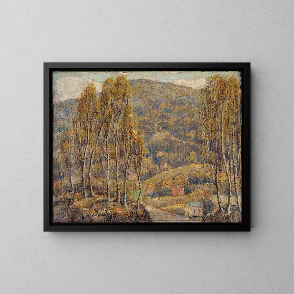 Hêtres - Ernest Lawson — oprawiony obraz na ścianie
