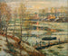 Lód w rzece - Ernest Lawson — widok dzieła