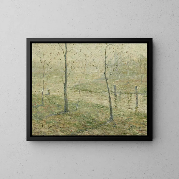 Mgła poranna - Ernest Lawson — oprawiony obraz na ścianie