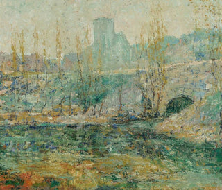 Le bassin et le pont Gapstow, Nowy Jork - Ernest Lawson — widok dzieła