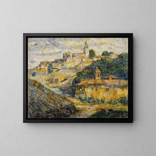 Zmierzch w Hiszpanii - Ernest Lawson — oprawiony obraz na ścianie