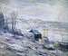 Dzień wietrznej sprzedaży nad rzeką Bronx - Ernest Lawson — widok dzieła