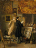 Ukrywający się artysta pokazujący swoją pracę - Ernest Meissonier — widok dzieła