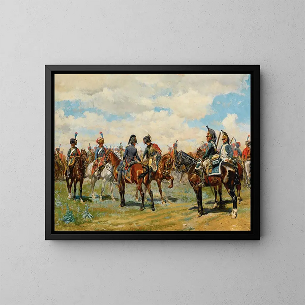 Les Deux Amis - Ernest Meissonier — oprawiony obraz na ścianie