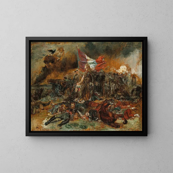 La Défense de Paris - Ernest Meissonier — oprawiony obraz na ścianie