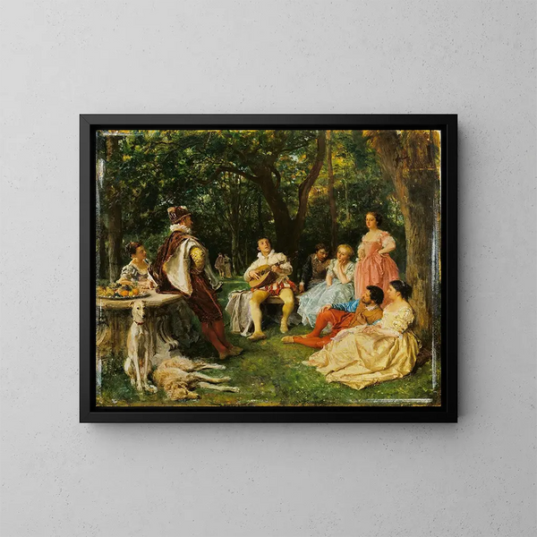 Le Récital - Ernest Meissonier — oprawiony obraz na ścianie