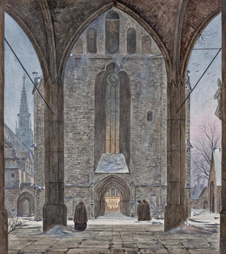 Ernst Ferdinand Oehme - Cathedral in Winter.webp