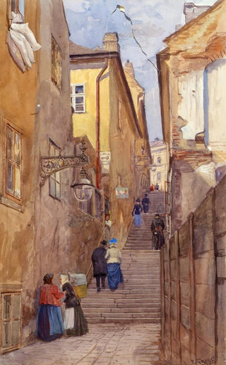 Ernst Graner - Die Bettlerstiege In WienMariahilf.webp