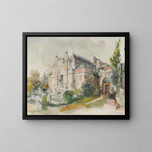 Villa dans un parc - Ernst Graner — oprawiony obraz na ścianie