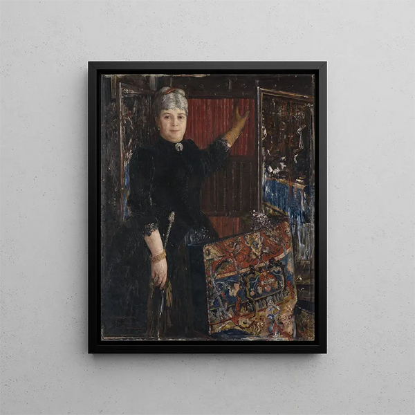 Mme Caroline Schloss - Ernst Josephson — oprawiony obraz na ścianie