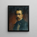 Autoportret - Ernst Lafite — oprawiony obraz na ścianie