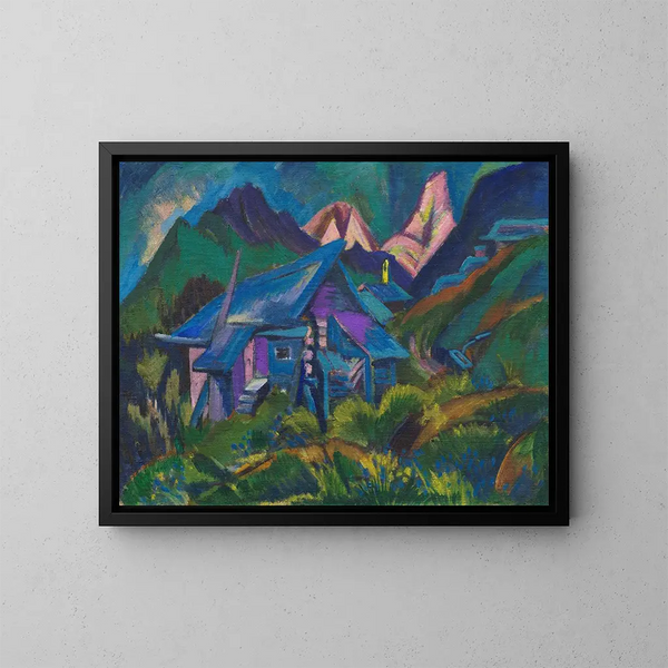 Alphtten i Tinzenhorn - Ernst Ludwig Kirchner — oprawiony obraz na ścianie