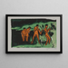 Baigneurs lançant des roseaux - Ernst Ludwig Kirchner — oprawiony obraz na ścianie