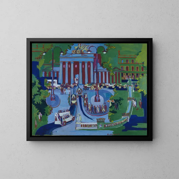 Brama Brandenburska - Ernst Ludwig Kirchner — oprawiony obraz na ścianie