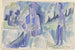 Gracz na akordeon w noc księżycową - Ernst Ludwig Kirchner — widok dzieła