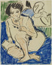 Klęczący z książką - Ernst Ludwig Kirchner — widok dzieła