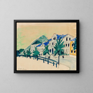 Ernst Ludwig Kirchner - Huser mit Allee.webp