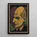 Tête du Dr Bauer Farbstock II - Ernst Ludwig Kirchner — oprawiony obraz na ścianie