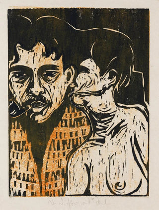 Malarz i modelka poeta i kobieta - Ernst Ludwig Kirchner — widok dzieła