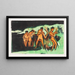 Baigneuses lançant des roseaux - Ernst Ludwig Kirchner — oprawiony obraz na ścianie