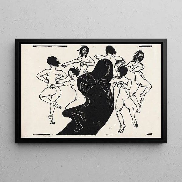Ernst Ludwig Kirchner - Nudes Dancing around a Shadow.webp