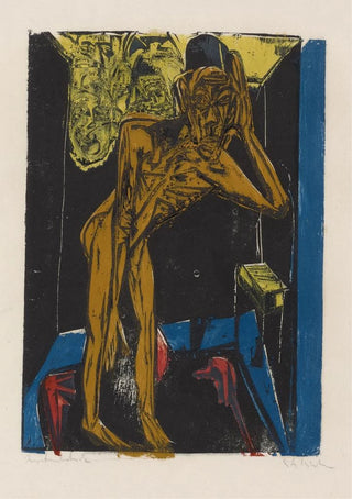Ernst Ludwig Kirchner - Schlemihl in der Einsamkeit des Zimmers.webp