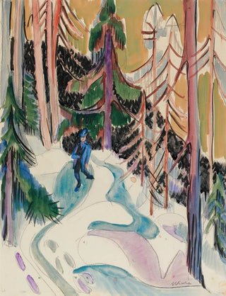 Ernst Ludwig Kirchner - Spaziergang Im Walde Walk In The Forest.webp