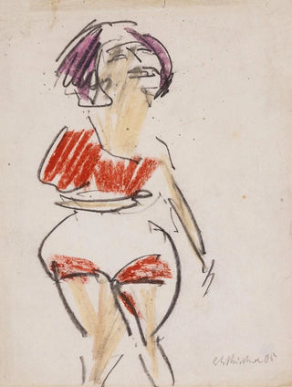 Kobieta stojąca - Ernst Ludwig Kirchner — widok dzieła